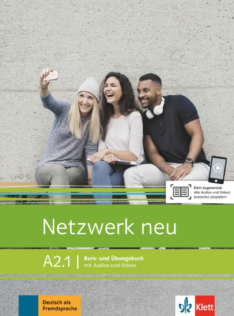 Netzwerk neu, Kurs-Übungsbuch A2.1 mit Audios und Videos, Hybridе edition allango