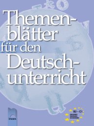 Themenblätter für den Deutschunterricht. Учебно помагало по немски език за напреднали нива В2 и С1